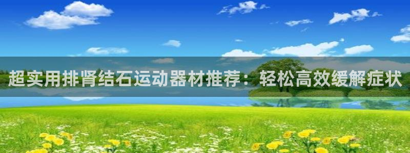 yy易游体育官方正版app新能源：超实用排肾结石运动